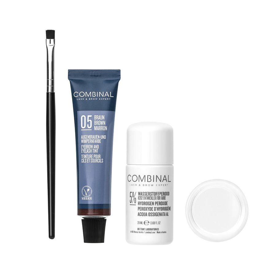 0001092 combinal wenkbrauw en wimperverf mini kit bruin 15ml 05